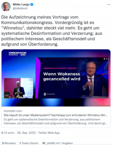 Twitterpost Mirko Lange
